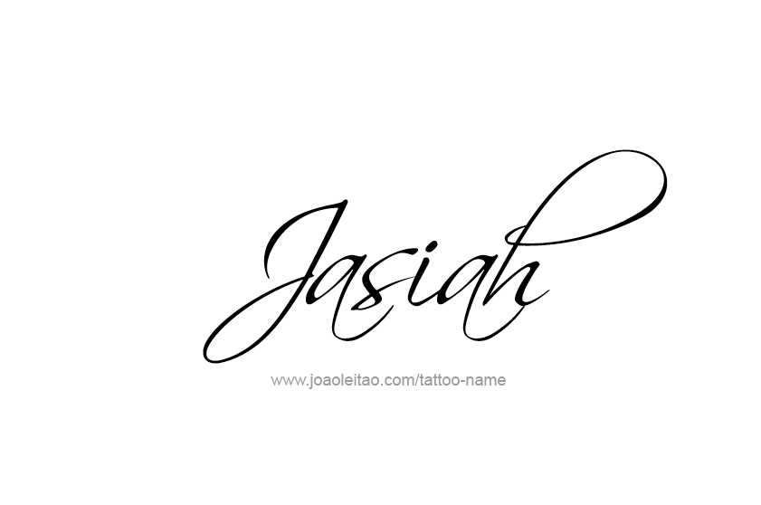 Tattoo Design  Name Jasiah   