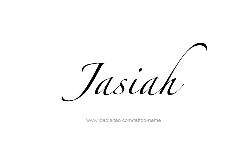 Tattoo Design  Name Jasiah   