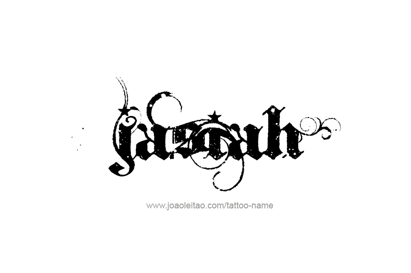 Tattoo Design  Name Jasiah   