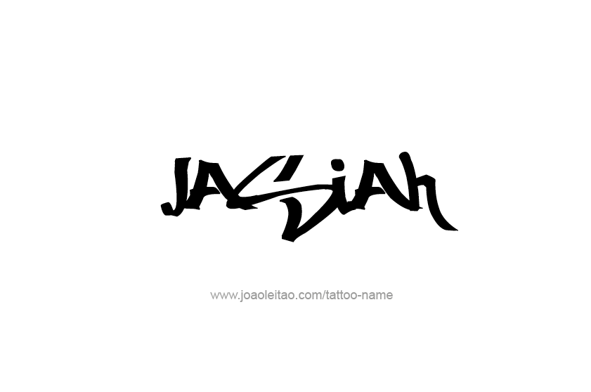 Tattoo Design  Name Jasiah   