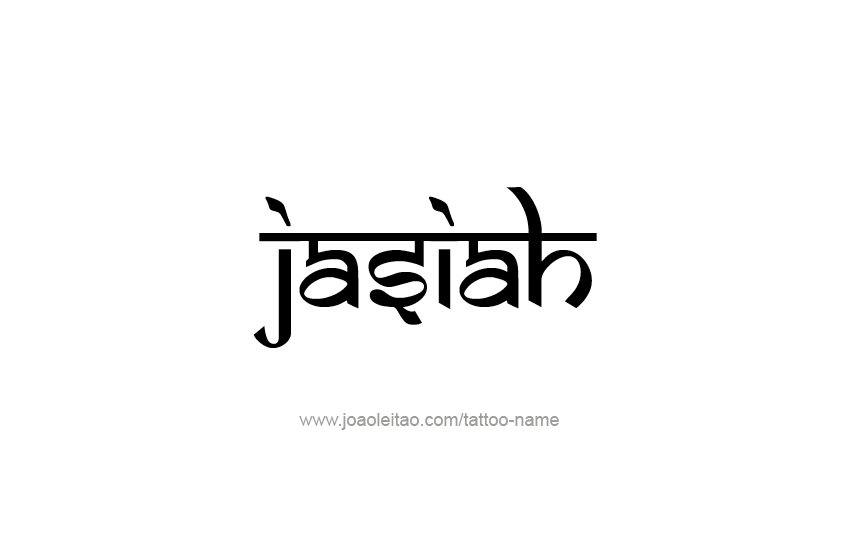 Jasiah Name Tattoo Designs