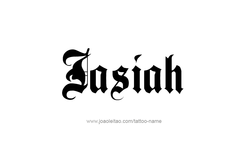 Tattoo Design  Name Jasiah   