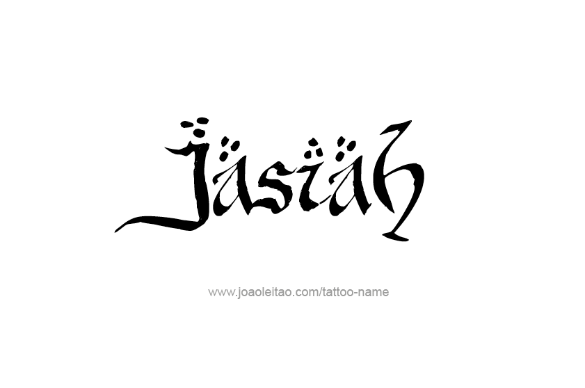 Tattoo Design  Name Jasiah   