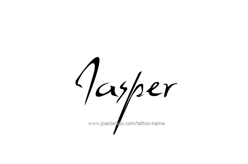 Tattoo Design  Name Jasper   