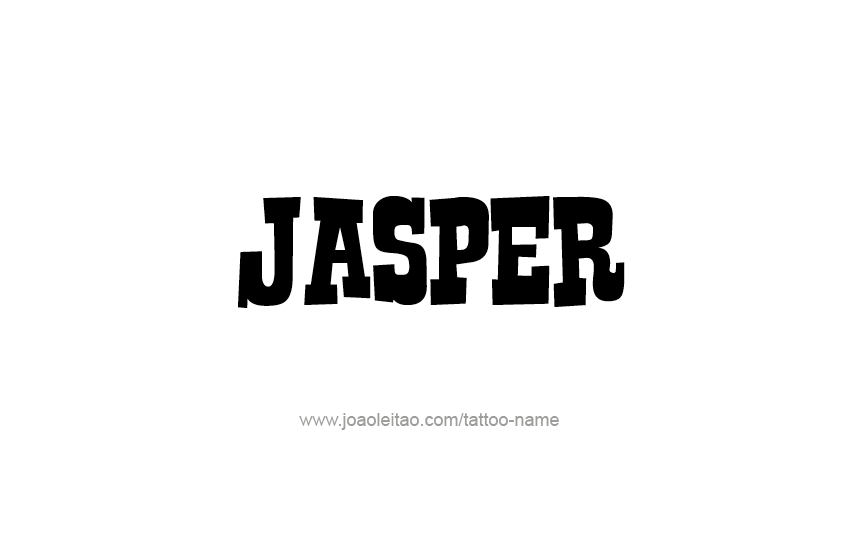 Jasper Name Tattoo Designs