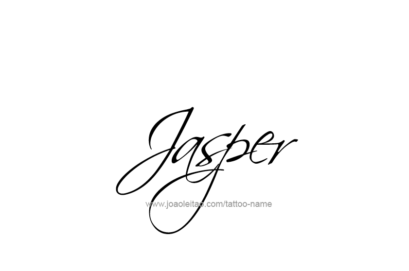 Tattoo Design  Name Jasper   