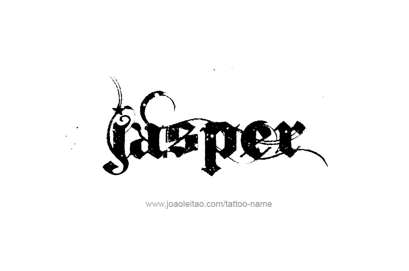 Tattoo Design  Name Jasper   