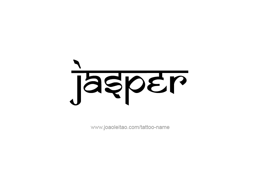 Tattoo Design  Name Jasper   