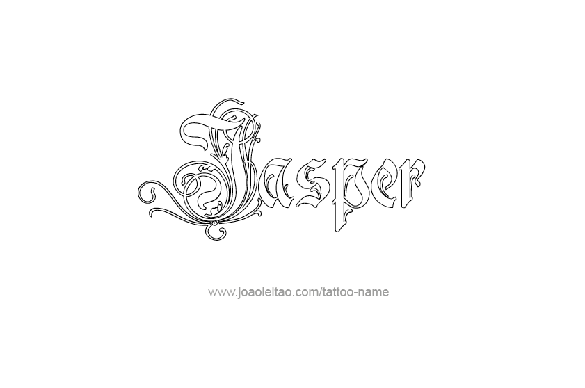 Tattoo Design  Name Jasper   