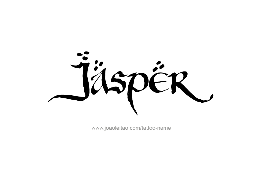 Tattoo Design  Name Jasper   