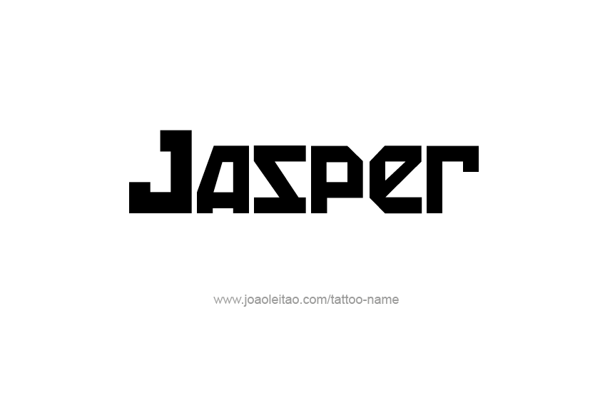 Tattoo Design  Name Jasper   