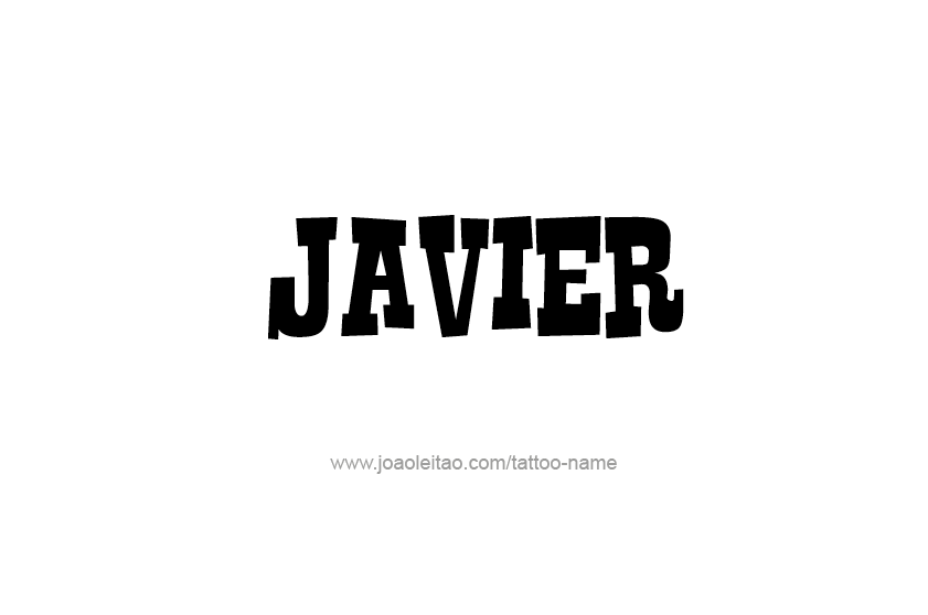 Tattoo Design  Name Javier   