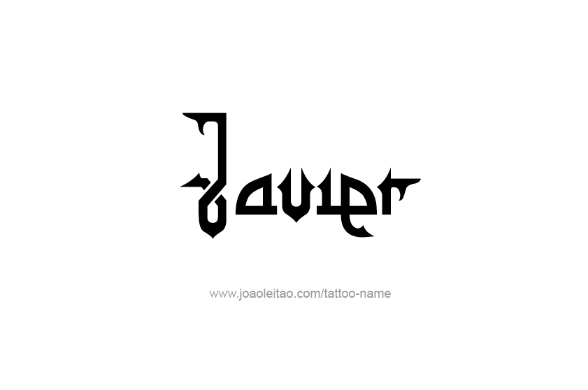 Tattoo Design  Name Javier   