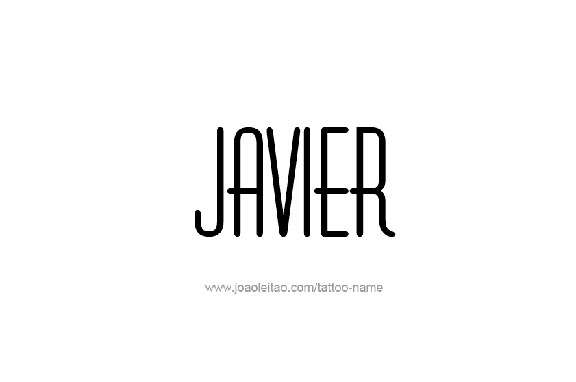 Tattoo Design  Name Javier   