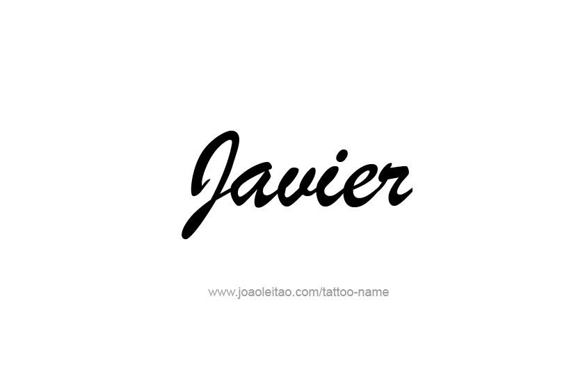 Tattoo Design  Name Javier   