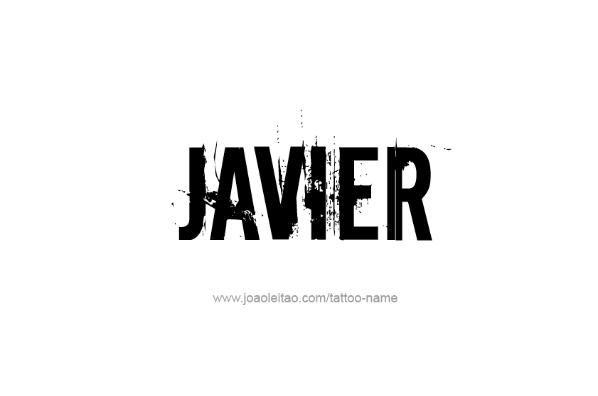 Tattoo Design  Name Javier   