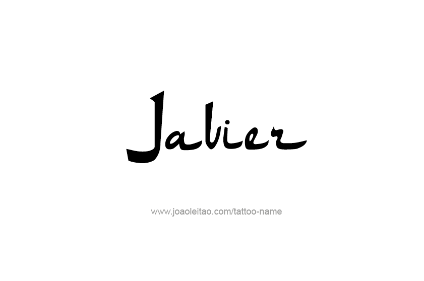 Tattoo Design  Name Javier   