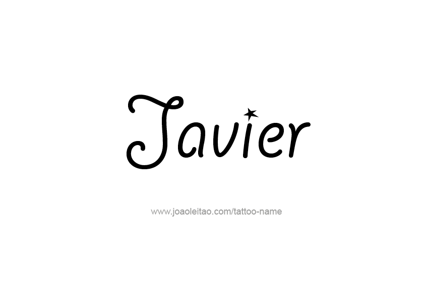 Tattoo Design  Name Javier   