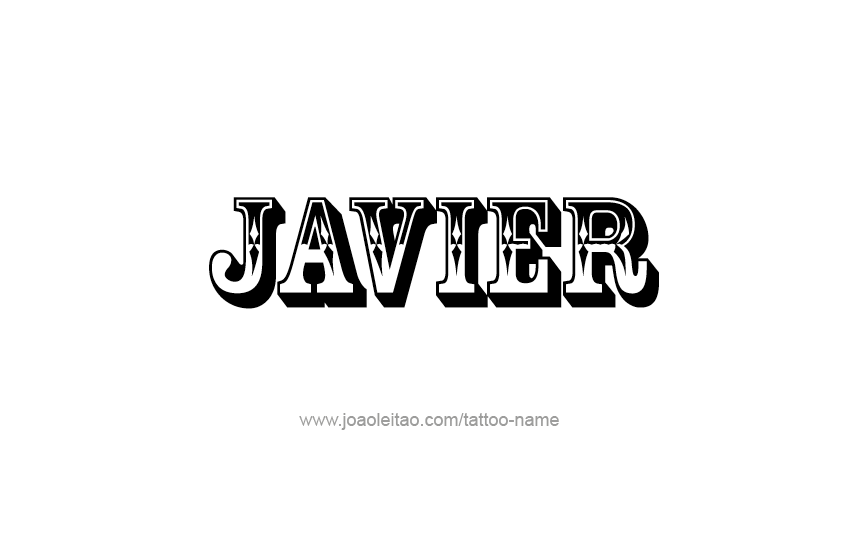 Tattoo Design  Name Javier   