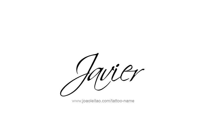 Tattoo Design  Name Javier   