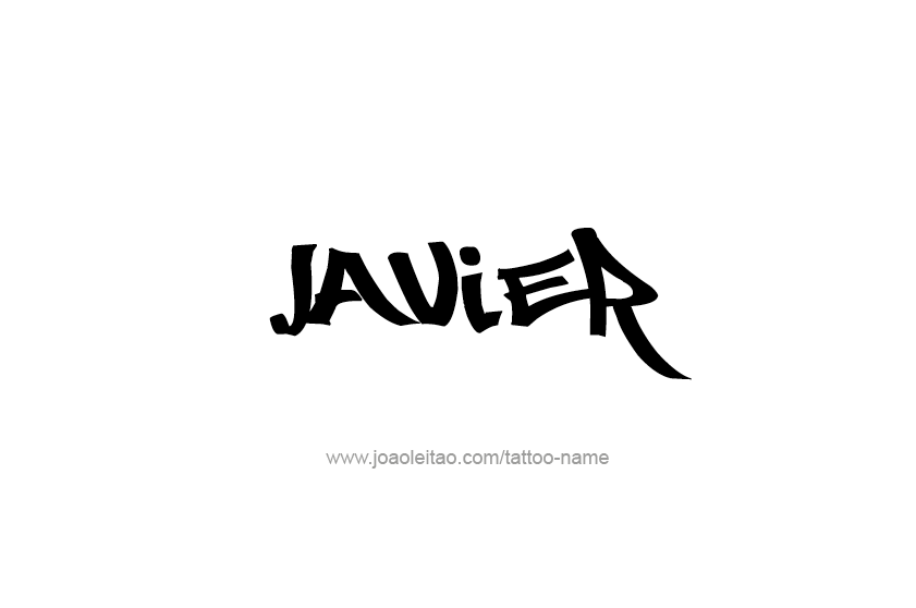 Tattoo Design  Name Javier   