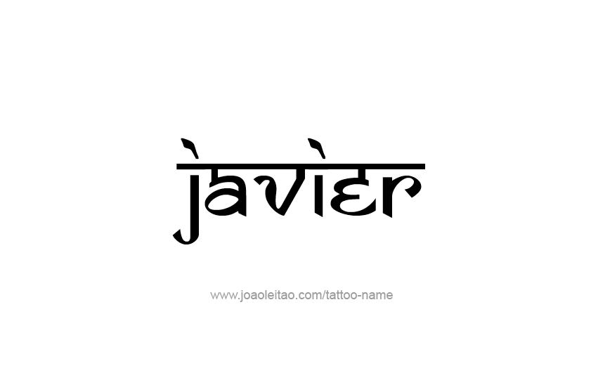 Tattoo Design  Name Javier   