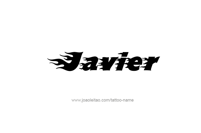 Tattoo Design  Name Javier   