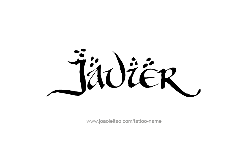 Tattoo Design  Name Javier   