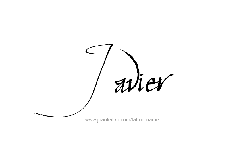 Tattoo Design  Name Javier   