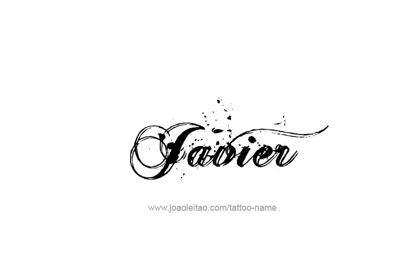 Tattoo Design  Name Javier   