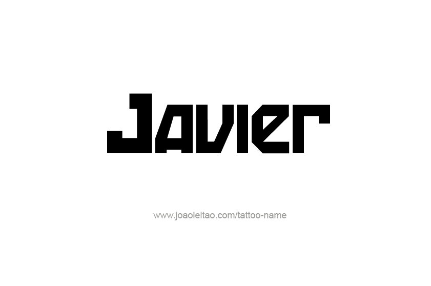 Tattoo Design  Name Javier   