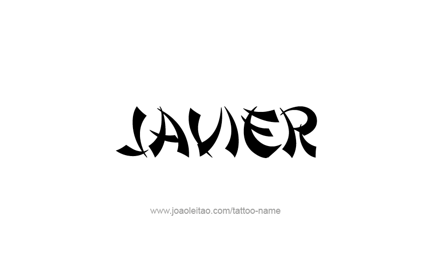 Tattoo Design  Name Javier