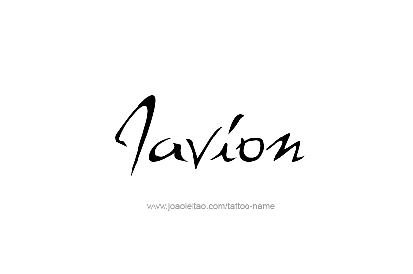 Tattoo Design  Name Javion   