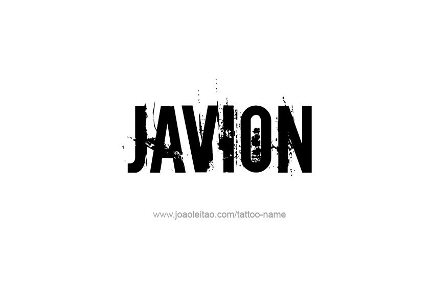 Tattoo Design  Name Javion   