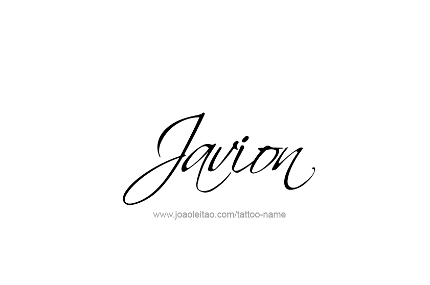 Tattoo Design  Name Javion   