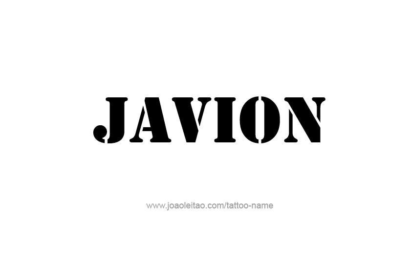 Tattoo Design  Name Javion   