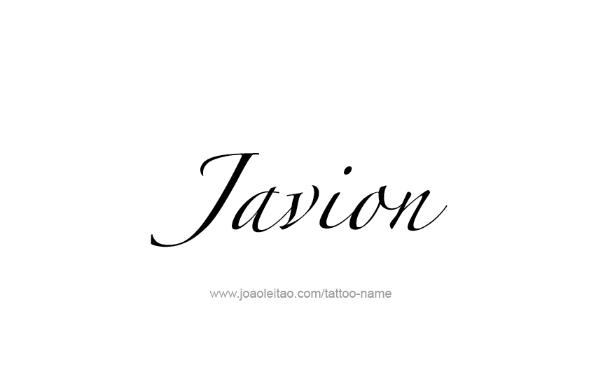 Tattoo Design  Name Javion   