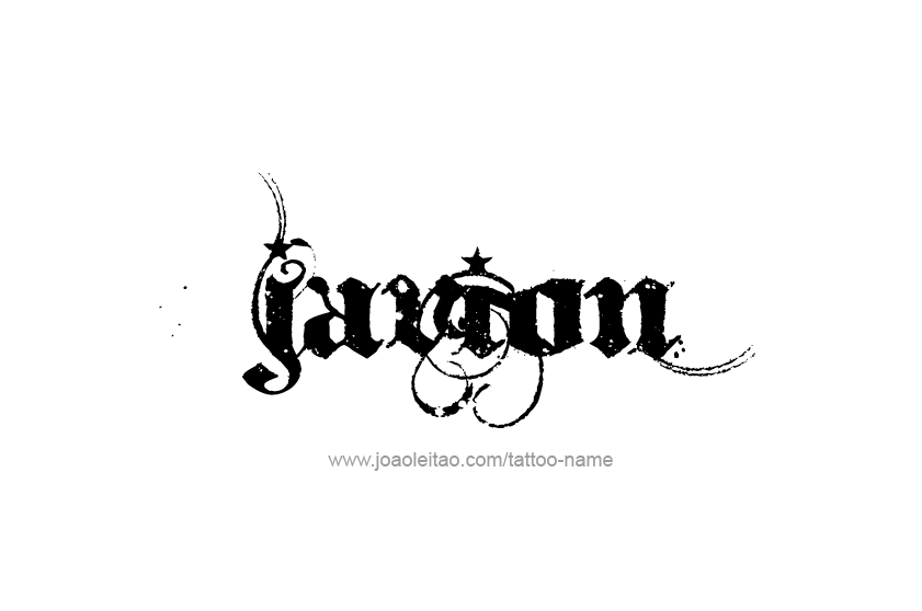 Tattoo Design  Name Javion   