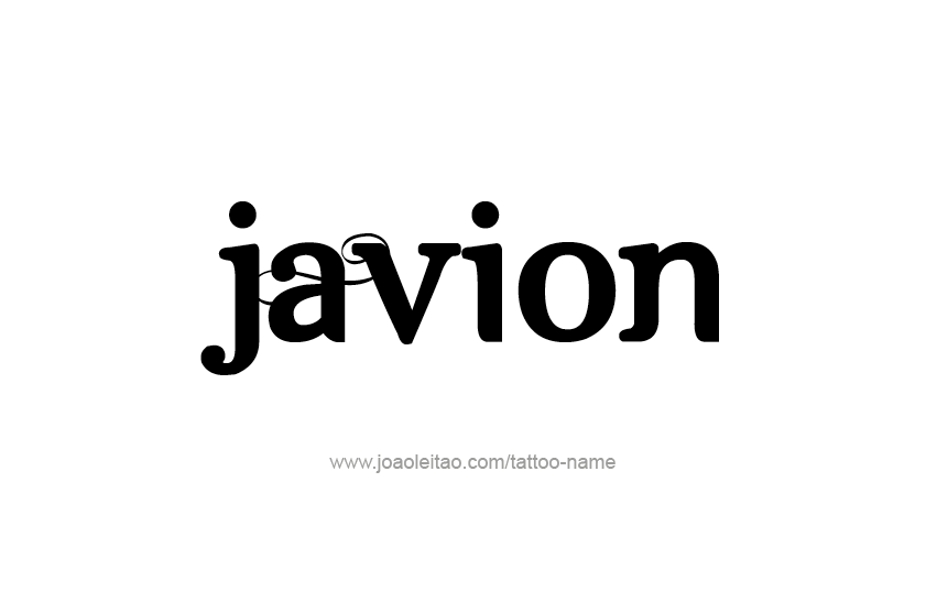 Tattoo Design  Name Javion   