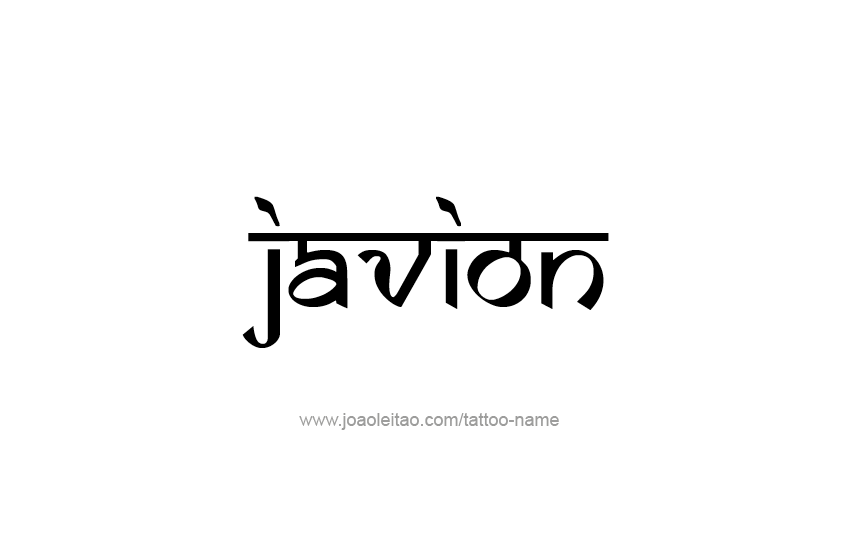 Tattoo Design  Name Javion   