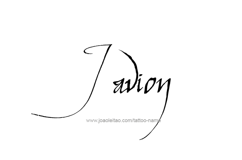 Tattoo Design  Name Javion   