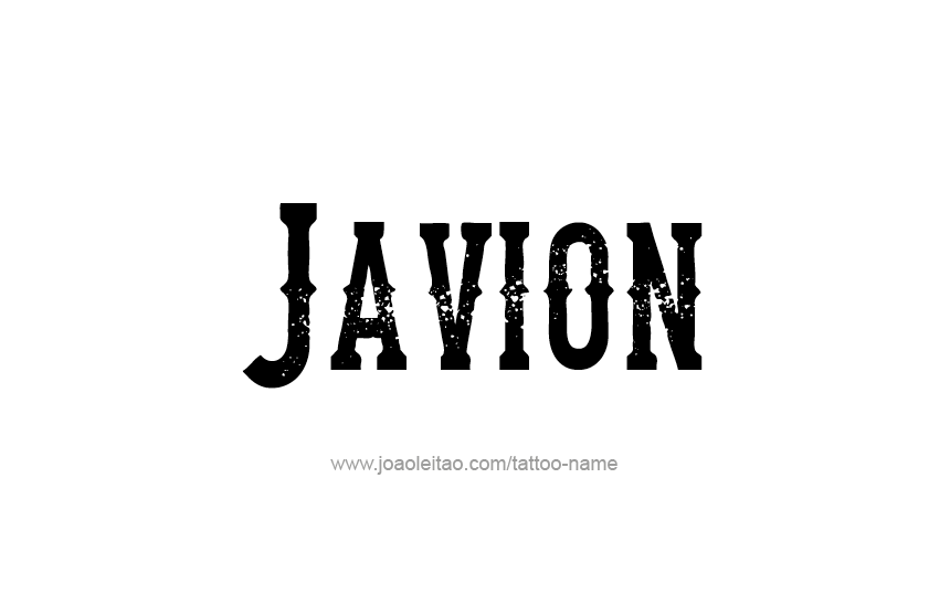 Tattoo Design  Name Javion   