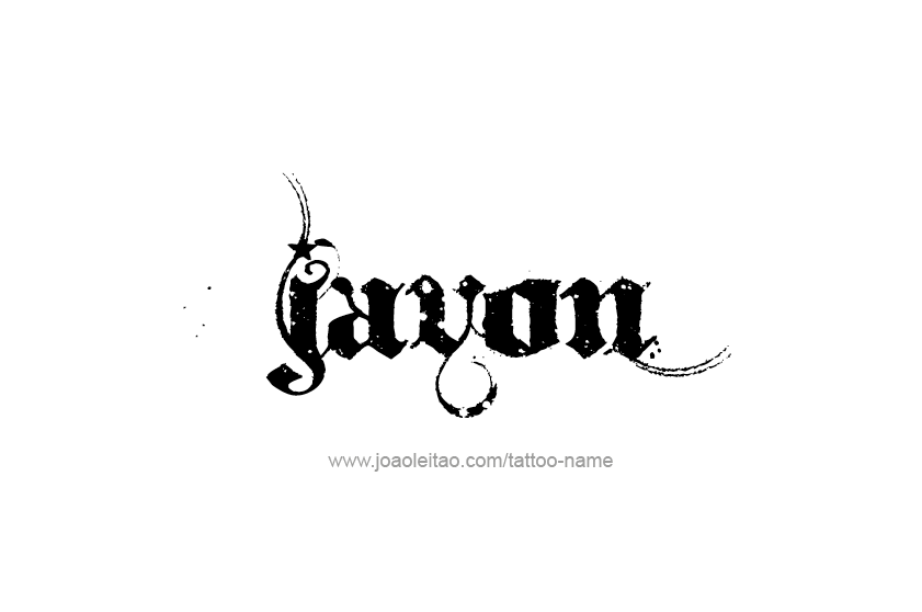 Tattoo Design  Name Javon   