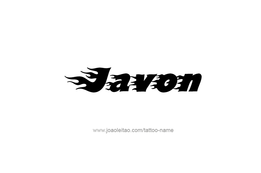 Tattoo Design  Name Javon   