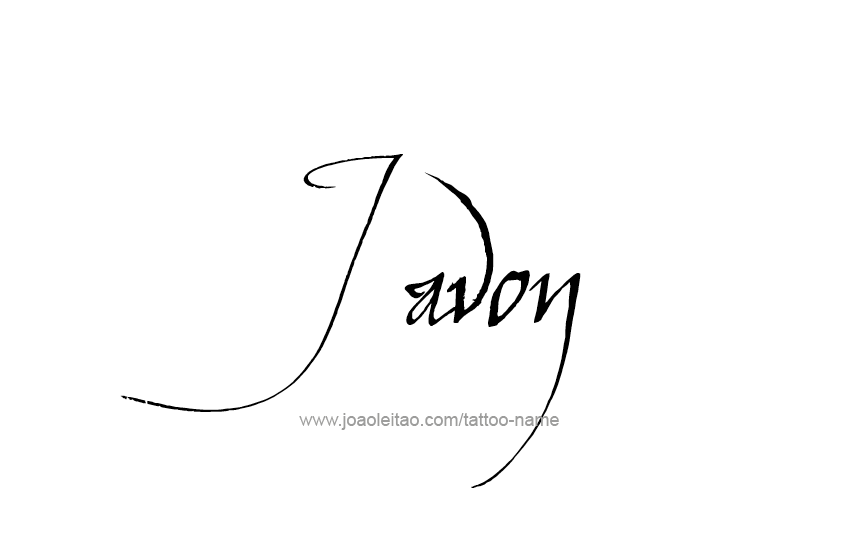 Tattoo Design  Name Javon   