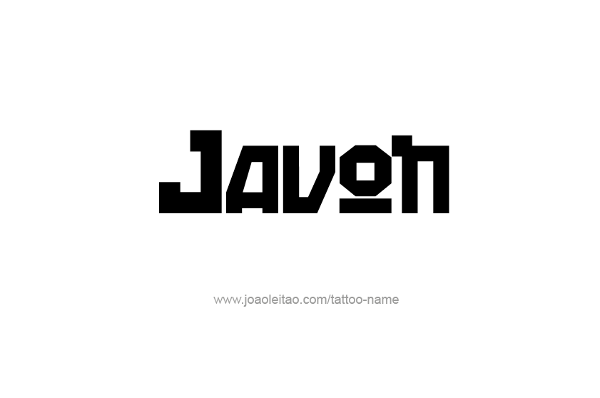 Tattoo Design  Name Javon   