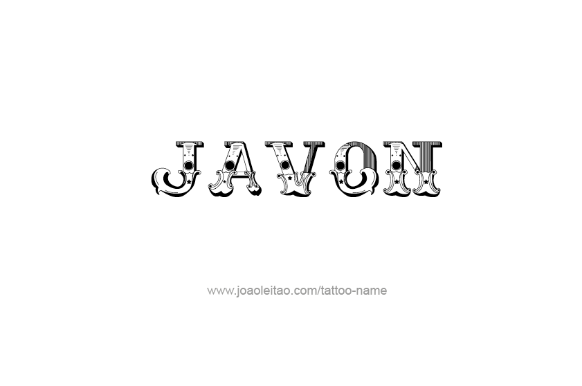 Tattoo Design  Name Javon   