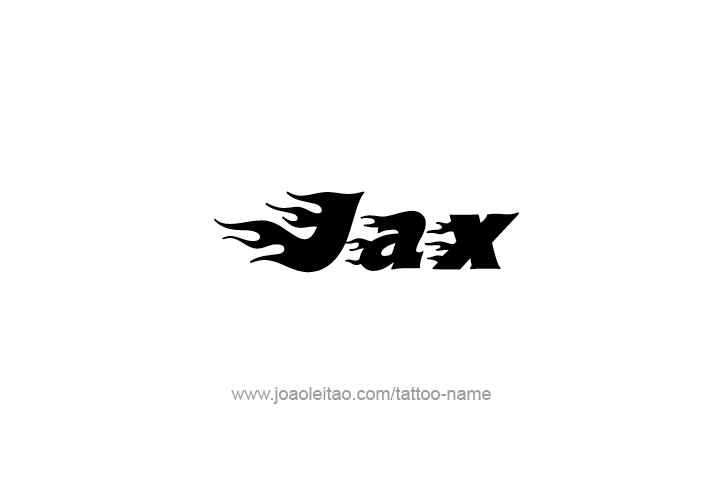 Tattoo Design  Name Jax   