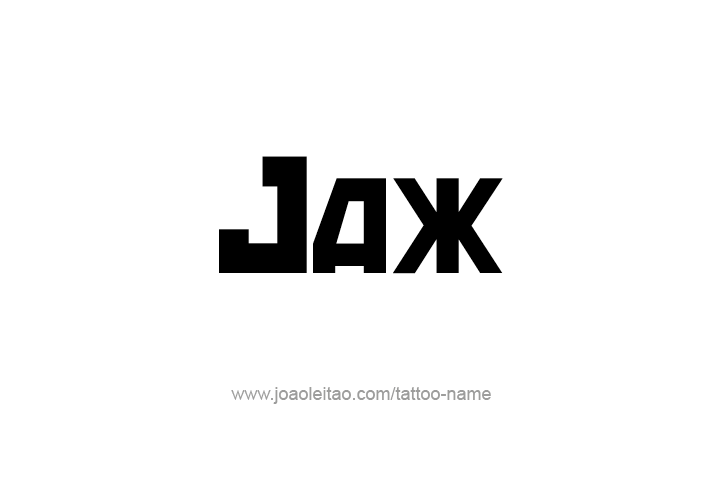 Tattoo Design  Name Jax   