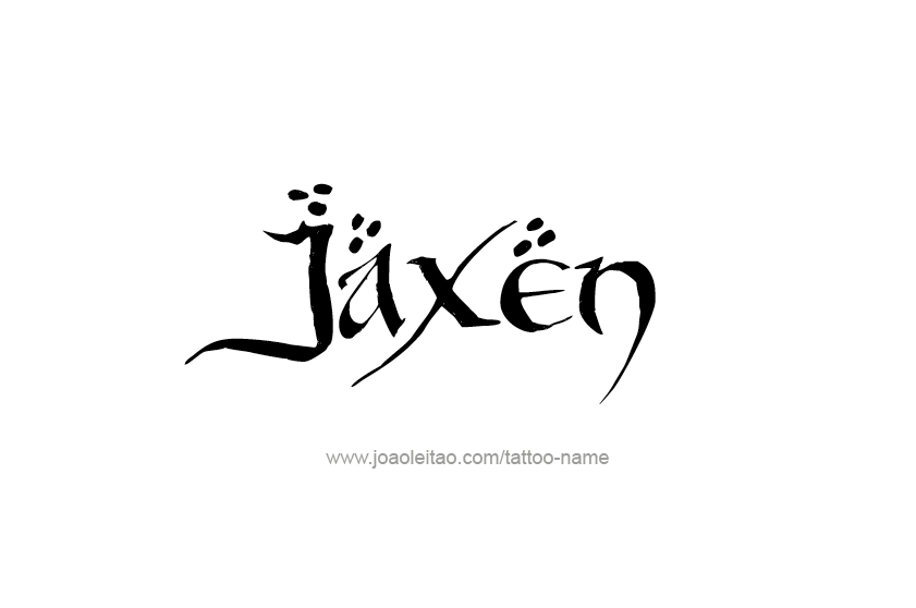 Tattoo Design  Name Jaxen   